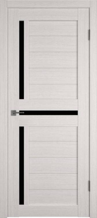 Межкомнатная дверь Владимирская Фабрика Дверей Atum 16 Bianco стекло Black Gloss 800x2000