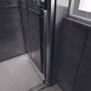 Душевая дверь в нишу Veconi Premium Trento PTD30-GR-140-01-C4 профиль брашированный графит, стекло прозрачное, 140x200 фото 3