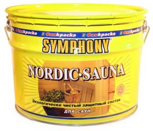 Деревозащитное средство Symphony Nordic Sauna 9 л