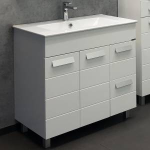 Тумба с раковиной Comforty Модена М-90 00-00001644 белый