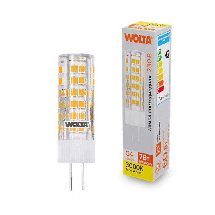 Светодиодная лампа Wolta WSTD-JC-220V7W3KG4-C
