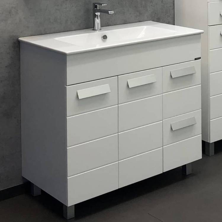 Тумба с раковиной Comforty Модена М-90 00-00001644 белый