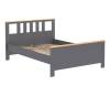 Кровать двуспальная 2.08.04.060.15 Гуд Лакк Сага Серая/ясень
