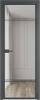 Межкомнатная дверь Profil Doors 4 AX цвет профиля Серая ночь, стекло безопасное 6 мм ромб серебро 700x2000