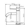 Смеситель для раковины Wasserkraft Niers (Нирс) 3003GR графит фото 3