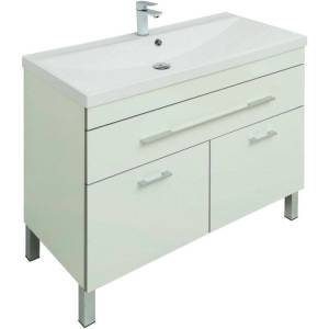 Тумба с раковиной Aquanet Верона 100 287662 белый, 872x1002x480
