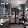 Полотенцесушитель электрический Ника Way-3 60/50 с полкой, черный матовый фото 2