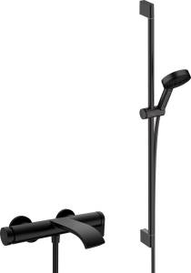 Душевой комплект Hansgrohe 75420670 + 24170670 матовый черный