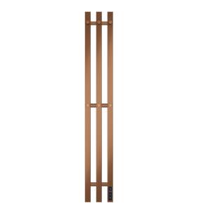 Полотенцесушитель электрический Apextermo Сириус SR20112MD с крючками, медь, 110x12