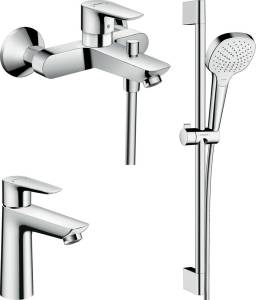 Душевой комплект Hansgrohe Talis E 71710000 + Talis E 71740000 + душевой гарнитур Croma Select E Vario 26582400