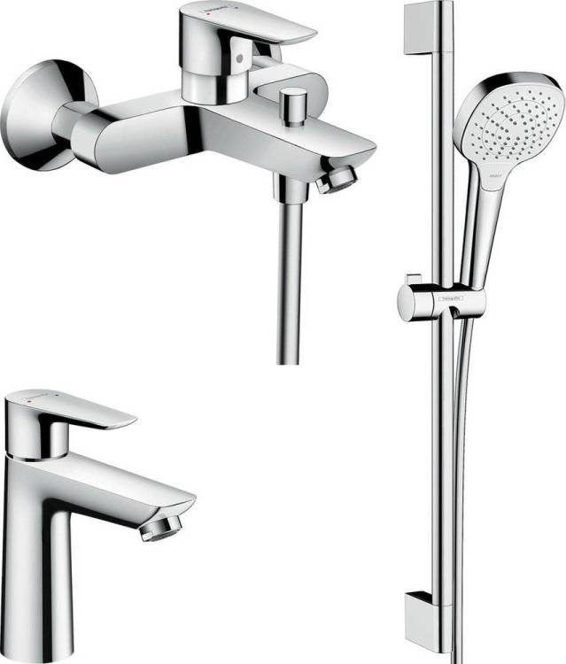 Душевой комплект Hansgrohe Talis E 71710000 + Talis E 71740000 + душевой гарнитур Croma Select E Vario 26582400