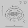 Встраиваемый светильник Technical Downlight DL113-GU10-01-RD-W фото 7
