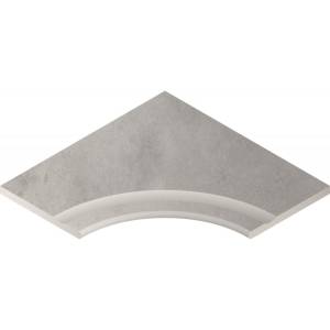 Бордюр Italon Миллениум X2 620090000733 Бортик Сильвер С Выемкой Угловой Закругленный 60x60