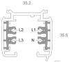 Шинопровод трехфазный Deko-Light D Line 1 м 710000 фото 2