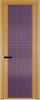 Межкомнатная дверь Profil Doors 2 AGP цвет профиля Золото, стекло безопасное 6 мм мору фиолетовое 700x2000
