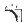 Карниз Cosca Decor KX016 200x4.3x4.3 фото 2