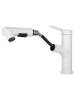 Смеситель для раковины Wonzon & Woghand WW-A40862-MW с выдвижным изливом, белый матовый фото 2