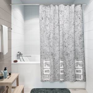 Штора для ванной Fora FOR-LT095 180х180 см, loft, бетон