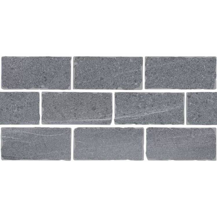 Бордюр Kerama Marazzi Роверелла BR023T Серый Мозаичный 14.7x34.5