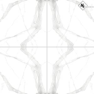 Керамогранит NSceramic 80x80 NSC8034(A,B) глянцевый белый 80x80