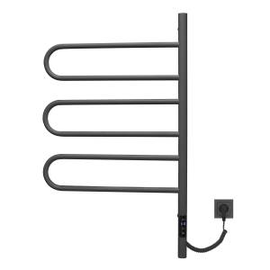 Полотенцесушитель электрический Vincea VTD-1R2CGE графит, с таймером, 44х80