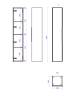 Шкаф-пенал La Fenice Simpla Cappuccino FNC-05-SIM-C-30 бежевый матовый, 30 см фото 5