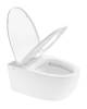 Унитаз подвесной Arrow FB2662U безободковый, сиденье микролифт, белый фото 6