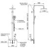 Душевая система Remer Elegance EQ32A8CPSD20 хром, с термостатом фото 2