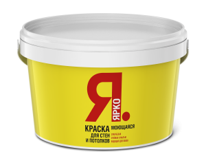 Краска для стен и потолков моющаяся Ярославские краски Ярко 2.5 кг