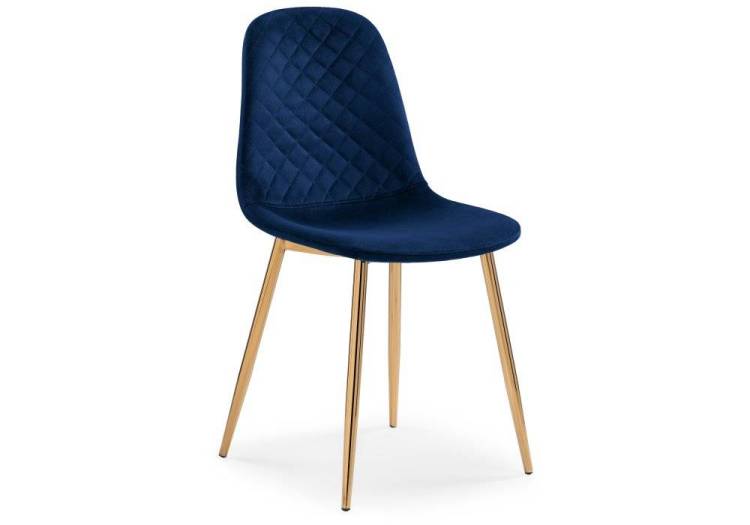 Стул Woodville Dabl 15290 dark blue / gold
