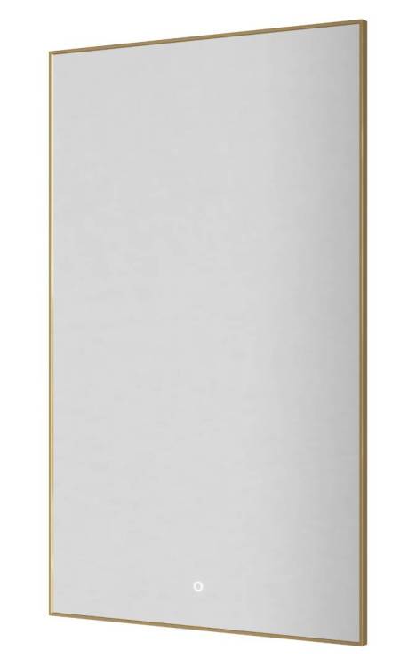 Зеркало Armadi Art 569-G с подсветкой, антизапотевание, Gold, 60x100 см