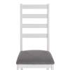 Стул Tetchair Rosario 20215 white, ткань тёмно-серая (150) разобранный 39x39x99 фото 6