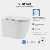 Унитаз с инсталляцией Iberica Blanca Burgos Alto SET.IB.003 безободковый, с крышкой-сиденьем микролифт, с кнопкой глянцевый хром фото 2