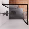 Душевой уголок Am.Pm X-Joy W94G-403-10080-BT профиль черный матовый, стекло прозрачное, 100x80x190 фото 4