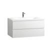 Тумба с раковиной Cezares Molveno 100 bianco ghiaccio