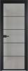 Межкомнатная дверь Profil Doors 5 AX цвет профиля Черный, стекло безопасное 6 мм рэте 600x2000