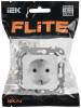 Розетка 1-местная с заземлением и шторками IEK Flite FI-R14-16-1-K01 белый фото 6