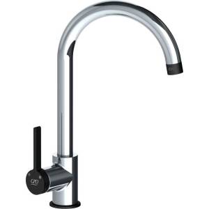 Смеситель для кухни GPD Gildo MTE165-K-S черный, хром