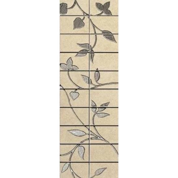 Мозаика Italgraniti Urbana UR02LA Beige List. Mosaico Fiore 15x45