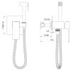 Гигиенический душ Wonzon & Woghand WW-88829016-MW Белый матовый фото 5
