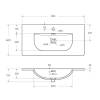 Тумба с раковиной BelBagno MARINO-CER-MINI-800-2C-SO-RR-P подвесная, Rovere Rustico, 51.6x81x40 фото 8