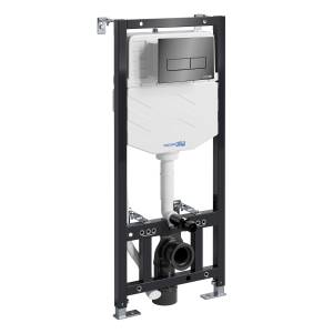 Система инсталляции для унитазов Wasserkraft Aller 10TLT.010.ME.PB03 клавиша черный