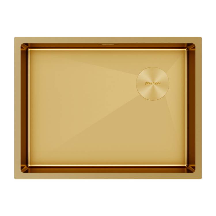 Мойка кухонная Paulmark Next-Skew 58 Uni PM885844-BG Брашированное Золото, 58x44
