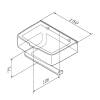 Держатель туалетной бумаги AM.PM Inspire V2.0 A50A341500 с полкой для телефона и контейнером, хром фото 8
