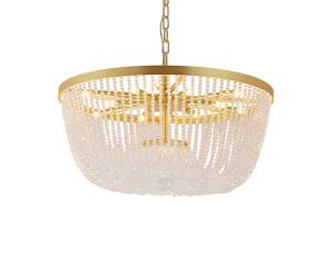 Подвесной хрустальный светильник Newport Луна 8320/60 C mat.gold