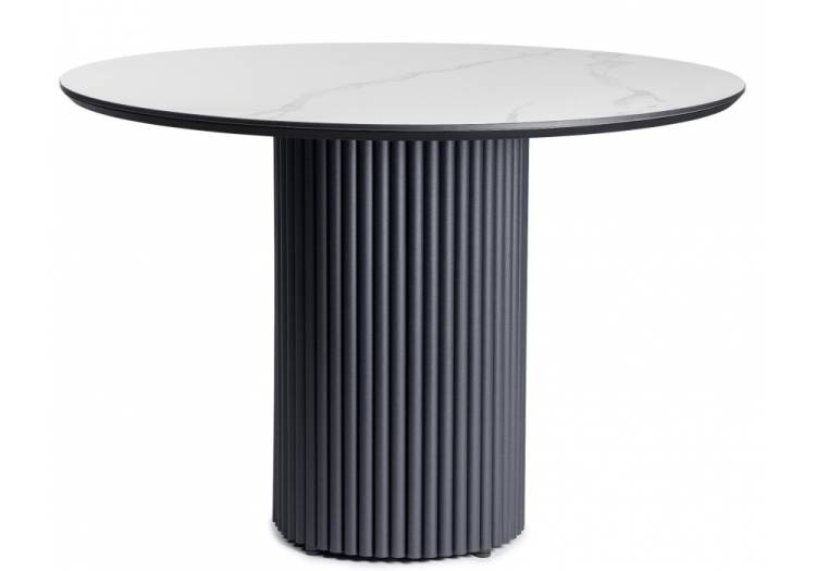 Стол Notta Барел 625649 patagonoa bianco repose, черный 110x110x75