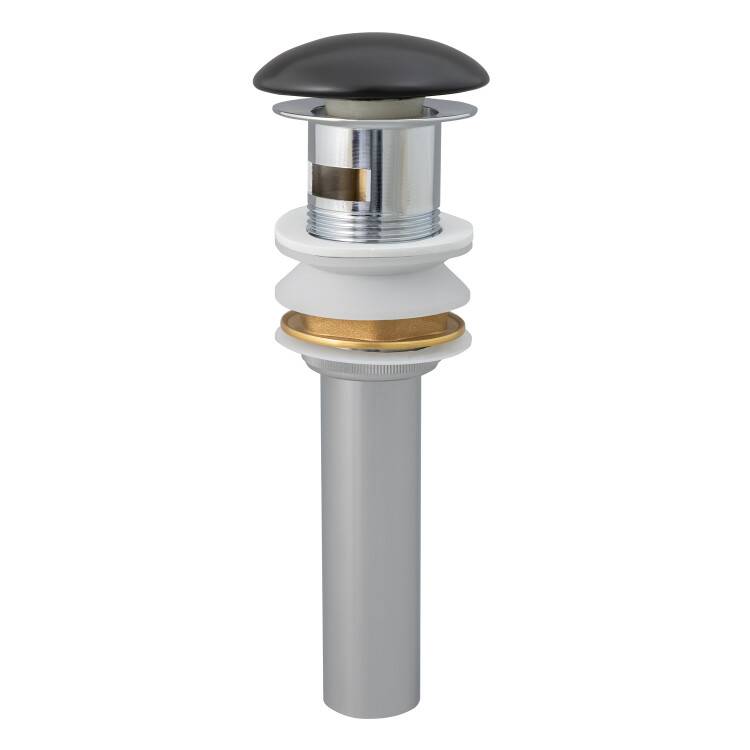 Донный клапан Splendy AA3071YURKBM с переливом, 1 1/4", черный матовый