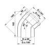 Угол коаксиальный Termica 45 d=60/100мм COU645 фото 2