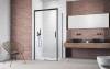 Душевой уголок Radaway Idea KDJ 140х75 см правый, стекло прозрачное, профиль черный фото 2