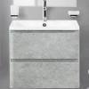 Тумба с раковиной Belbagno Albano ALBANO-600-2C-SO-CVG 60x45x50 Cemento Verona Grigio подвесная с двумя выкатными ящиками